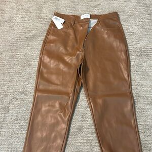 Aritzia Babaton faux leather pants nwt